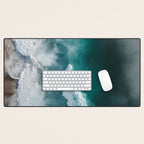 Aerial Ocean Waves - Coastal Photography Wall Art Desk Mat Gallery Image 1