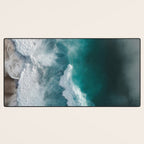 Aerial Ocean Waves - Coastal Photography Wall Art Desk Mat Gallery Image 3