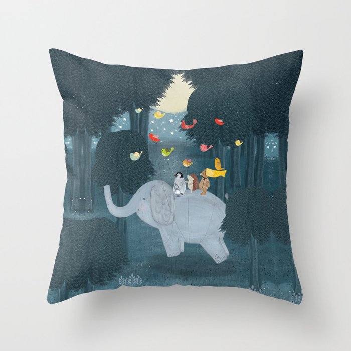 little friends Throw Pillow Gallery Image 6