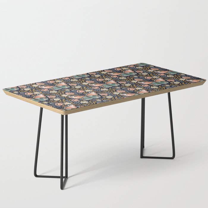 William Morris Inspired Butterfly Pattern - Midnight Garden Coffee Table Gallery Image 1