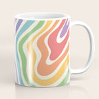 Colorful Rainbow Warp Swirl Lines I Coffee Mug Gallery Image 1