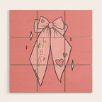 Libra Bow Wood Wall Art Gallery Image 1