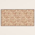 Nature Blocks - terracotta Desk Mat Gallery Image 3