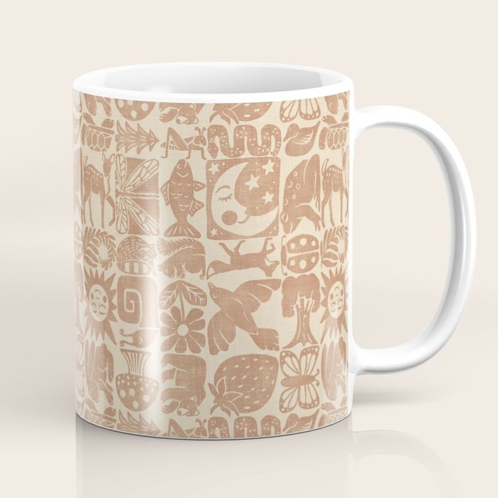 Nature Blocks - terracotta Coffee Mug Gallery Image 1