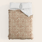 Nature Blocks - terracotta Duvet Cover Gallery Image 6