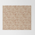 Nature Blocks - terracotta Throw Blanket Gallery Image 2