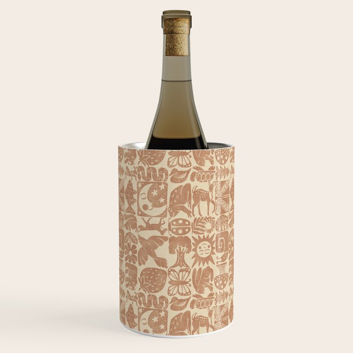 Nature Blocks - terracotta Wine Chiller Gallery Image 1