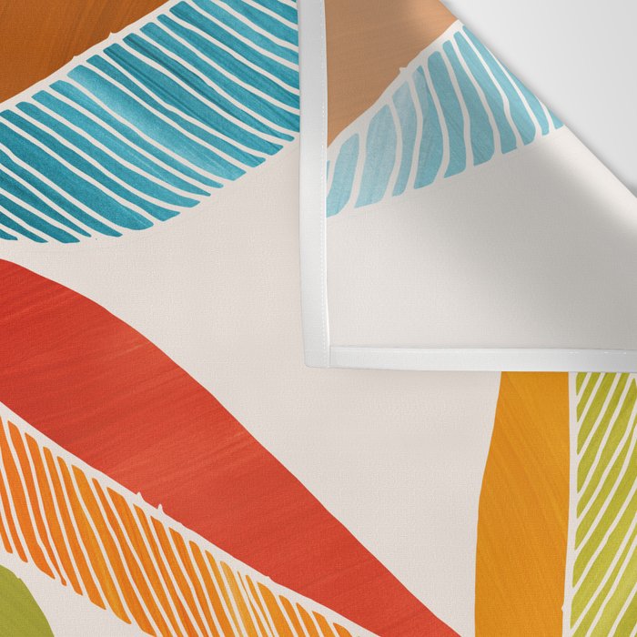 Multicolorful Leaf Design Wall Tapestry Gallery Image 3