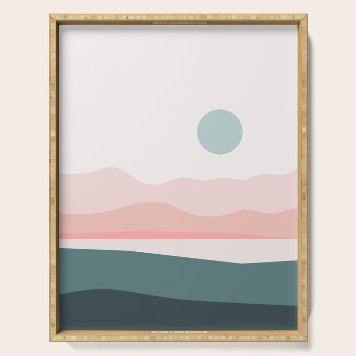 Abstract Landscape 03 Serving Tray Gallery Image 1