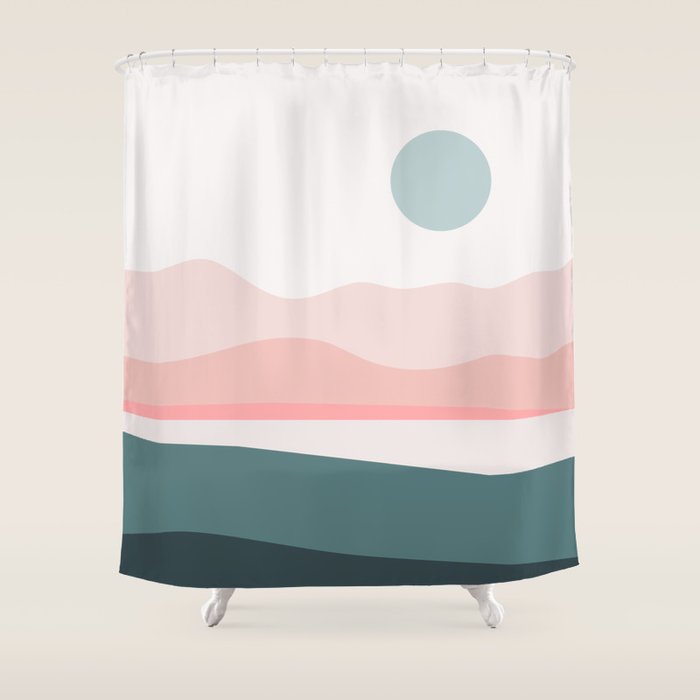 Abstract Landscape 03 Shower Curtain Gallery Image 1