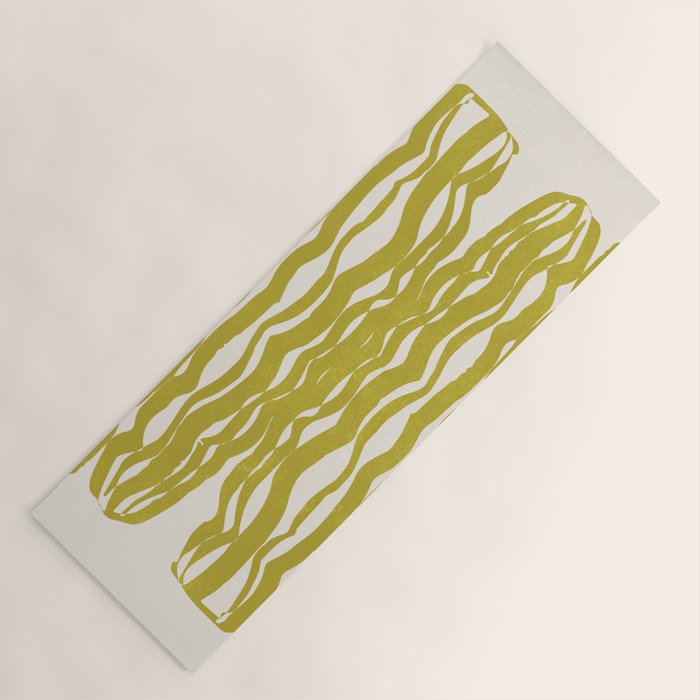 SAGUARO cactus, olive Yoga Mat Gallery Image 1