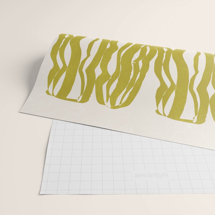 SAGUARO cactus, olive Wrapping Paper Gallery Image 2
