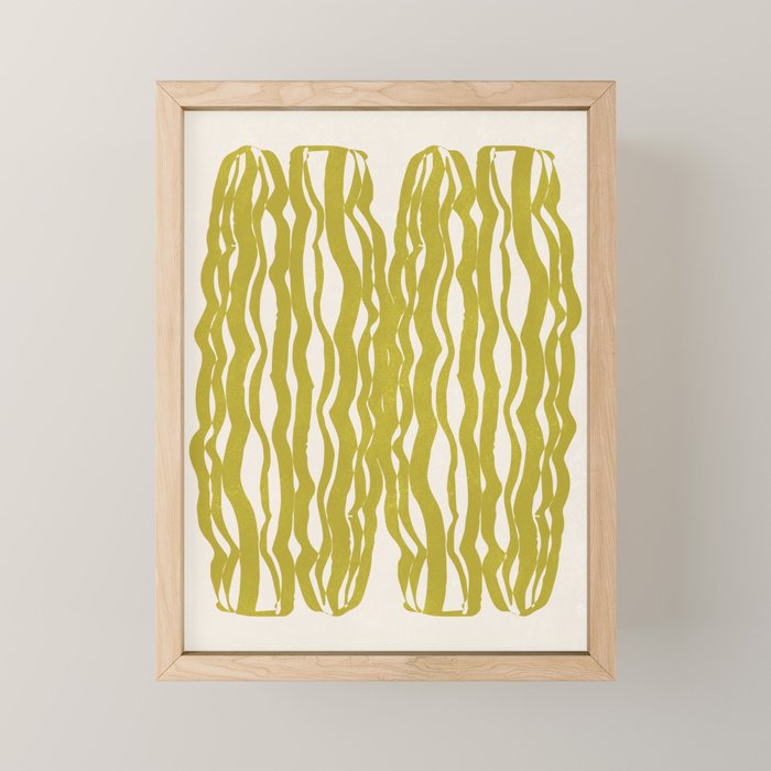 SAGUARO cactus, olive Mini Art Print Gallery Image 1