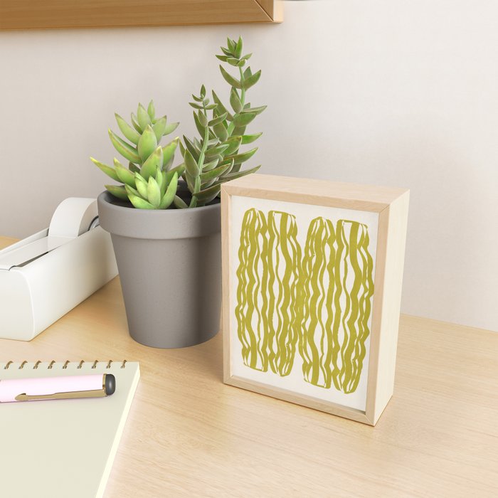 SAGUARO cactus, olive Mini Art Print Gallery Image 2