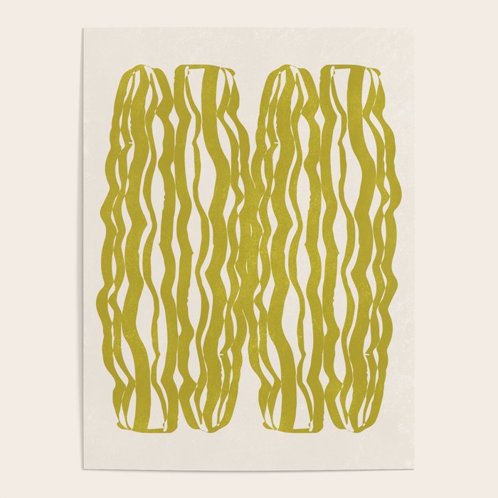 SAGUARO cactus, olive Poster Gallery Image 1