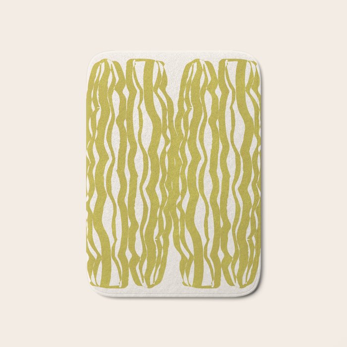 SAGUARO cactus, olive Bath Mat Gallery Image 1