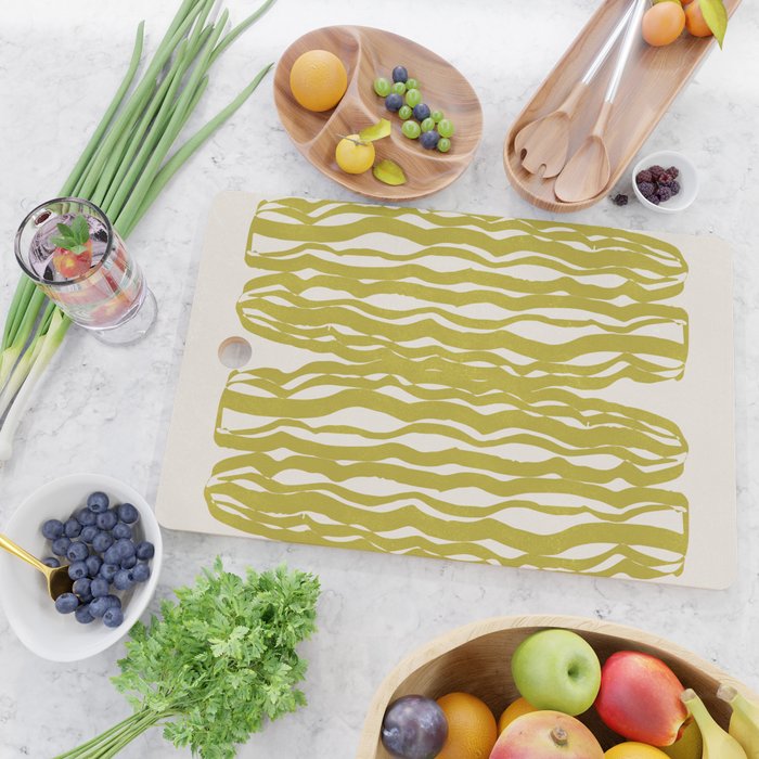 SAGUARO cactus, olive Cutting Board Gallery Image 2