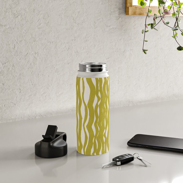 SAGUARO cactus, olive Water Bottle Gallery Image 4