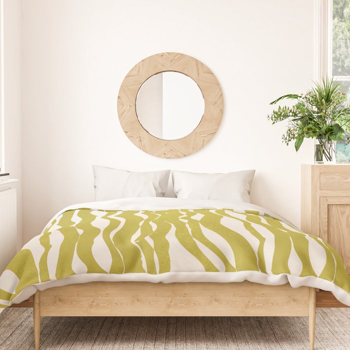 SAGUARO cactus, olive Duvet Cover Gallery Image 3