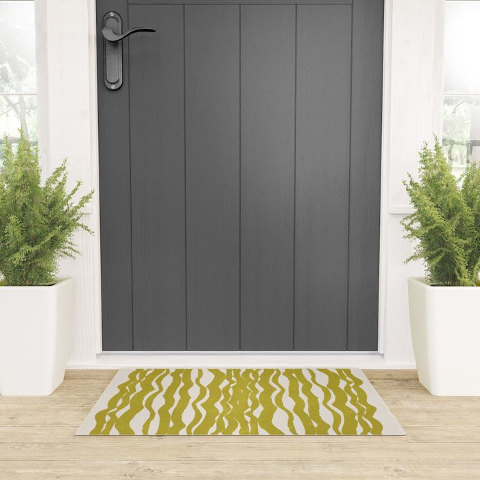 SAGUARO cactus, olive Welcome Mat Gallery Image 3