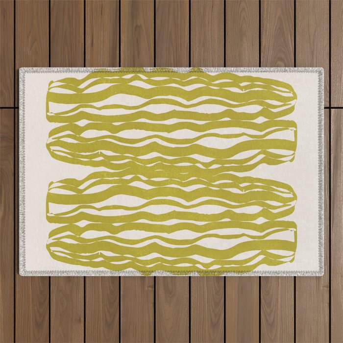 SAGUARO cactus, olive Outdoor Rug Gallery Image 1