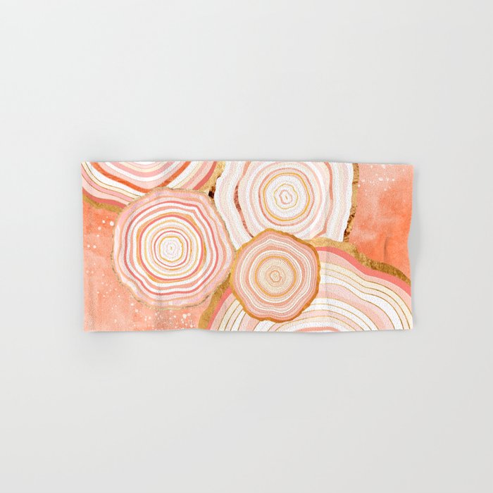 Coral Agate Abstract Towels Gallery Image 1