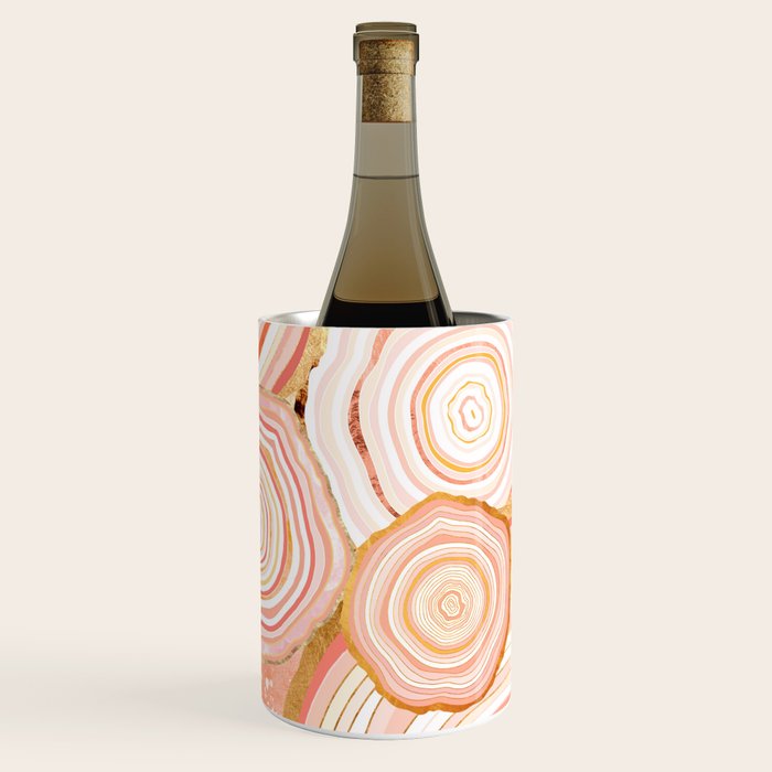 Coral Agate Abstract Wine Chiller Gallery Image 1