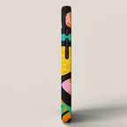 Modern abstract collage art shapes pattern  iPhone Case Gallery Image 2