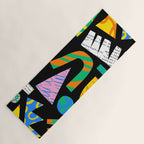Modern abstract collage art shapes pattern  Yoga Mat Gallery Image 1
