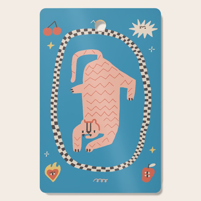 Trippy tigers Cutting Board Gallery Image 1