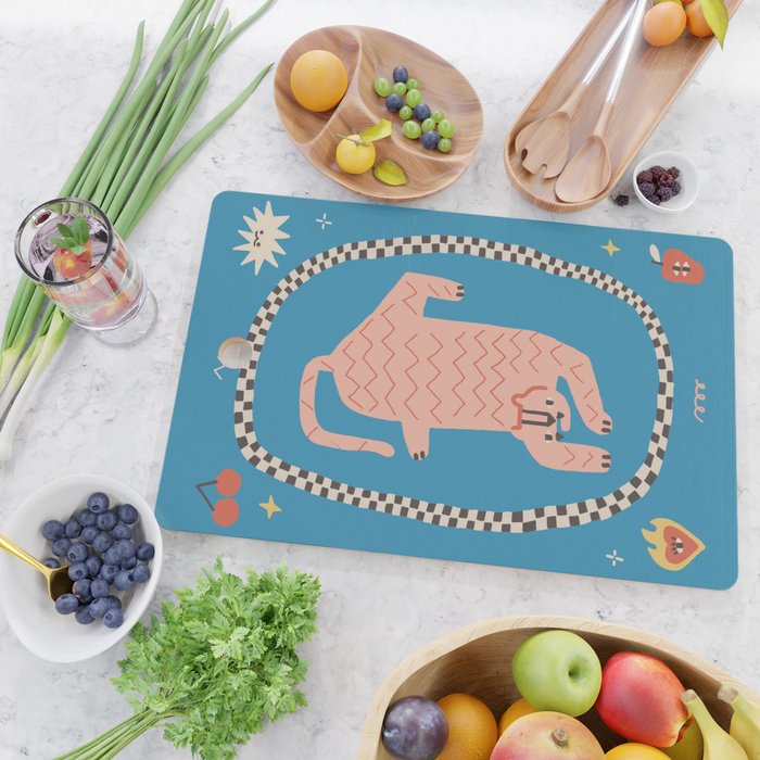 Trippy tigers Cutting Board Gallery Image 2