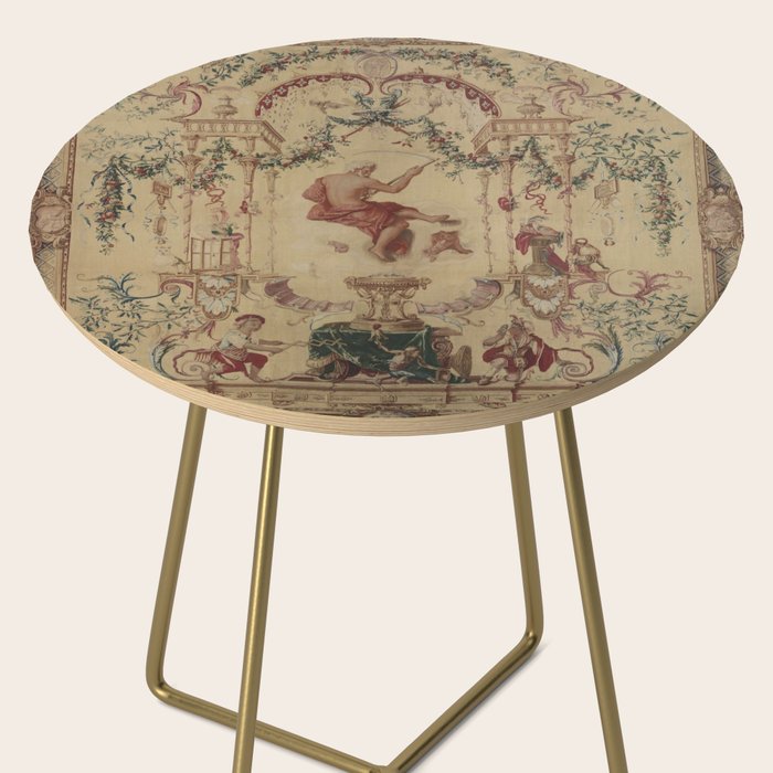Antique 18th Century 'Saturn' French Tapestry Side Table Gallery Image 2