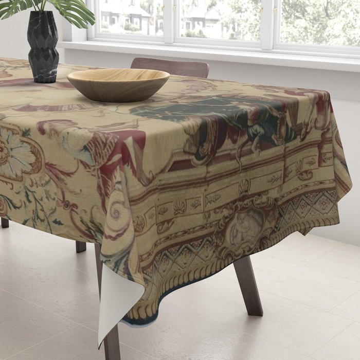 Antique 18th Century 'Saturn' French Tapestry Tablecloth Gallery Image 3
