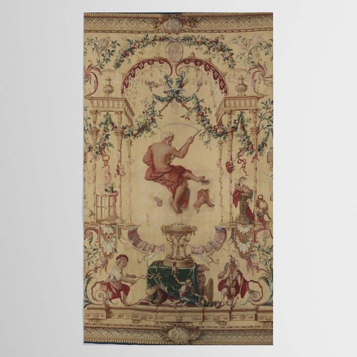 Antique 18th Century 'Saturn' French Tapestry Tablecloth Gallery Image 2