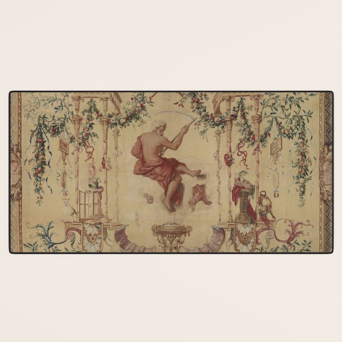 Antique 18th Century 'Saturn' French Tapestry Desk Mat Gallery Image 3