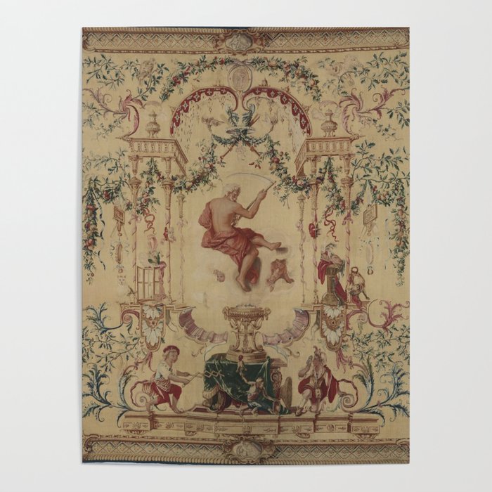 Antique 18th Century 'Saturn' French Tapestry Poster Gallery Image 4