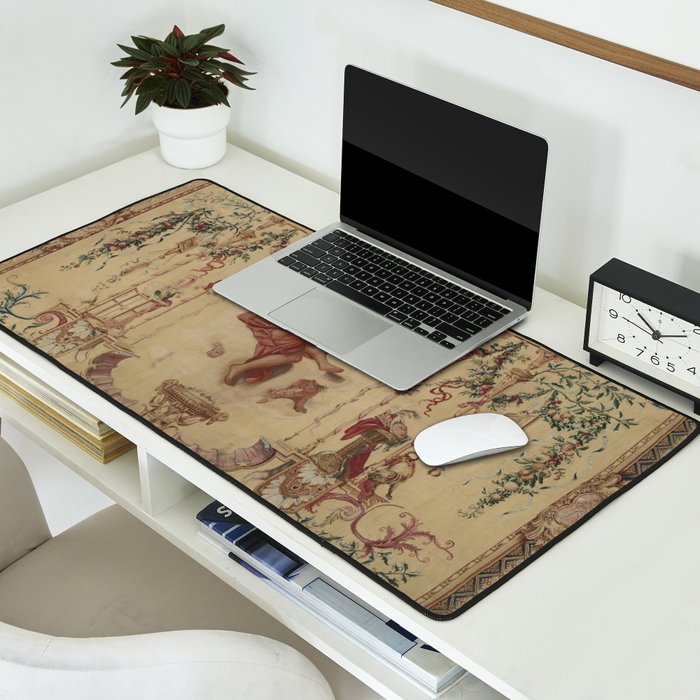 Antique 18th Century 'Saturn' French Tapestry Desk Mat Gallery Image 2