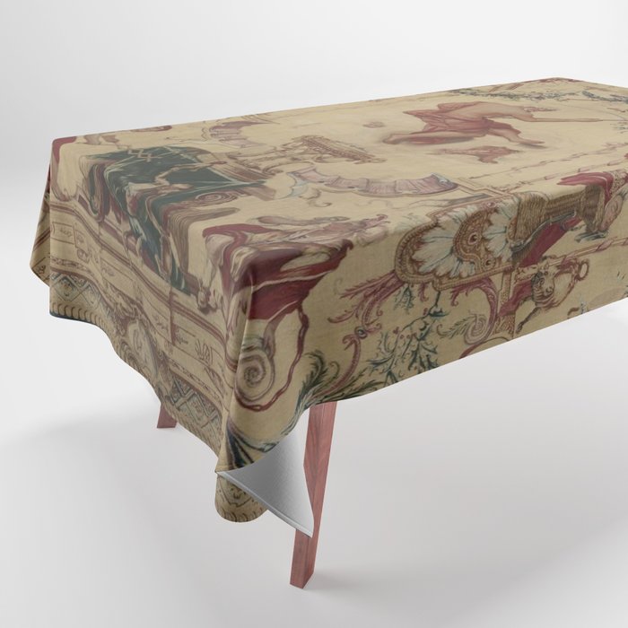 Antique 18th Century 'Saturn' French Tapestry Tablecloth Gallery Image 1