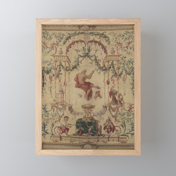 Antique 18th Century 'Saturn' French Tapestry Mini Art Print Gallery Image 1