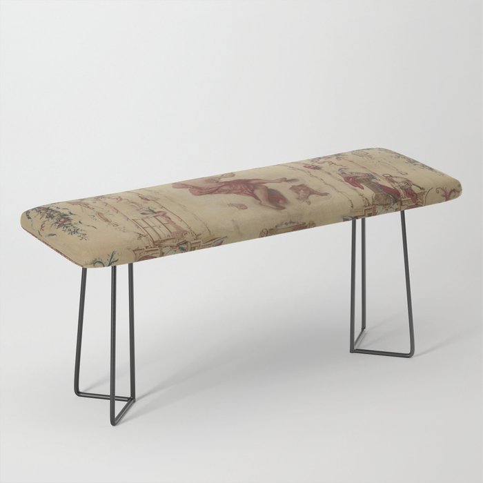 Antique 18th Century 'Saturn' French Tapestry Bench Gallery Image 1