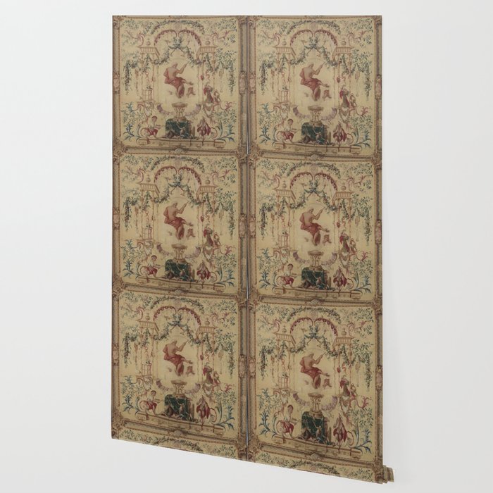 Antique 18th Century 'Saturn' French Tapestry Wallpaper Gallery Image 2