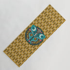 Luna Moth - Gold Yoga Mat Gallery Image 1