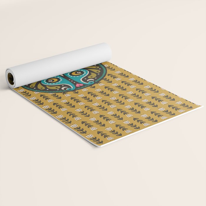 Luna Moth - Gold Yoga Mat Gallery Image 2