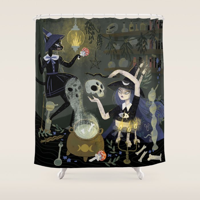 Witches and Potions Shower Curtain Gallery Image 1