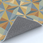 Kaleidoscope Tile Pattern III Warm Earthy Summer Rug Gallery Image 4