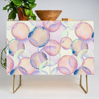 Watercolor circles overlay Credenza Gallery Image 1