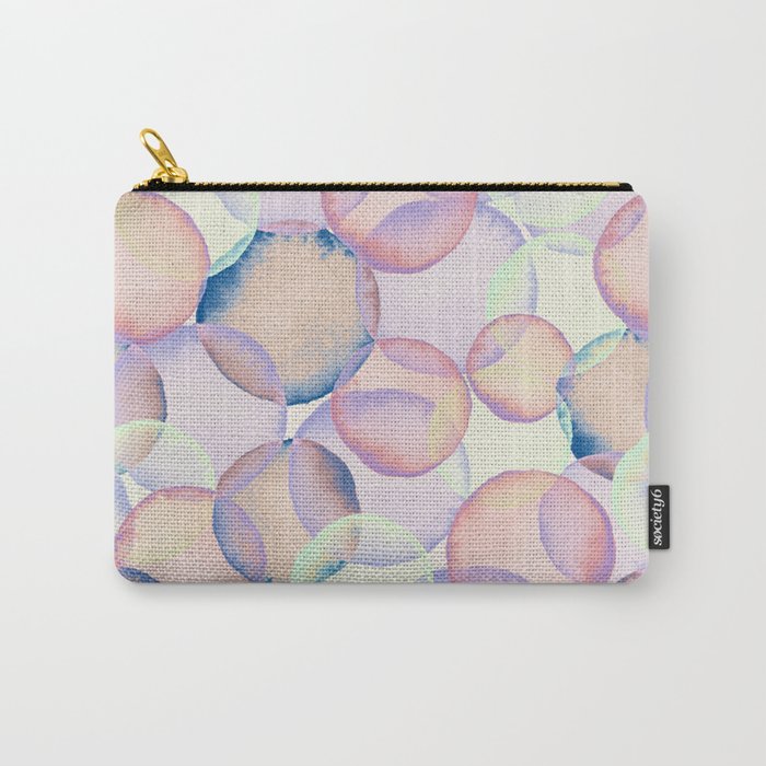 Watercolor circles overlay Carry All Pouch Gallery Image 1
