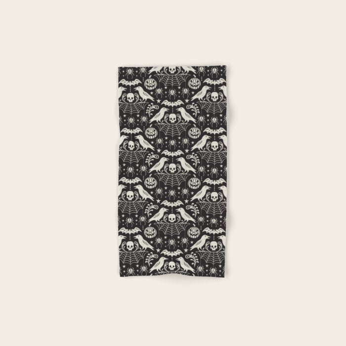 All Hallows' Eve - Black Ivory Halloween Bath Towel Gallery Image 1