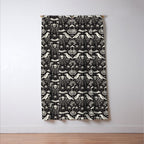 All Hallows' Eve - Black Ivory Halloween Window Curtain Gallery Image 3