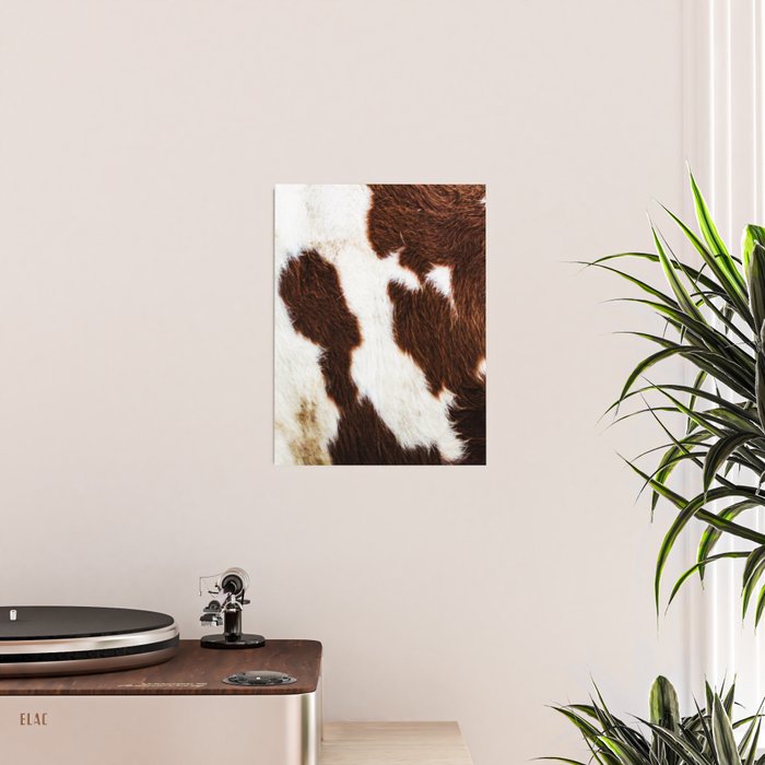 Cowhide Brown Spots Poster Gallery Image 2